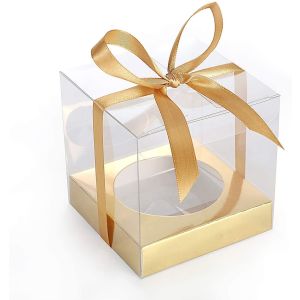 24 sets of Clear Cupcake Box and 1 Gold Cupcake Holder($1.20 each set)